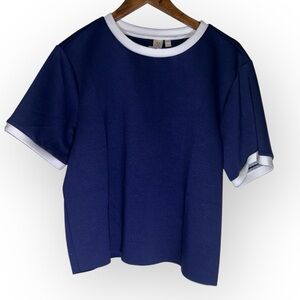 Dolan Left Coast | Anthropologie NWOT Structured Ringer Tee SIZE LARGE